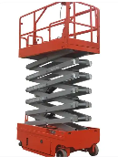 剪叉式升降平臺車用于地下車庫高處設備維修作業